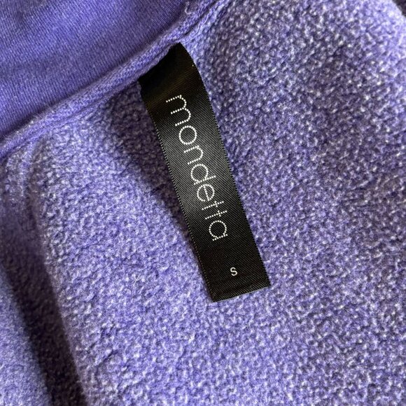 Mondetta Athletic Zip Up Jacket Sweatshirt Small Purple Pockets Thumb Holes - Picture 8 of 9